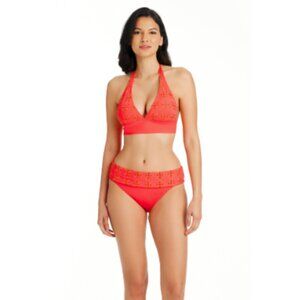 Bleu Rod Eyes Wide Open Hipster Fold Over Women's Bikini Bottom